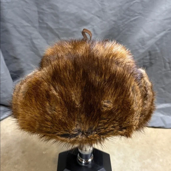Vintage Made in Canada Prévost Muskrat Fur Trapper Hat - Picture 10 of 10